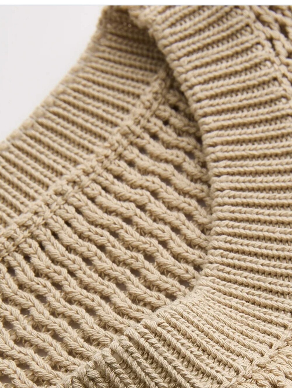 NWT Commense Cream Open Knit Sweater Vest Size Medium - Picture 2 of 14